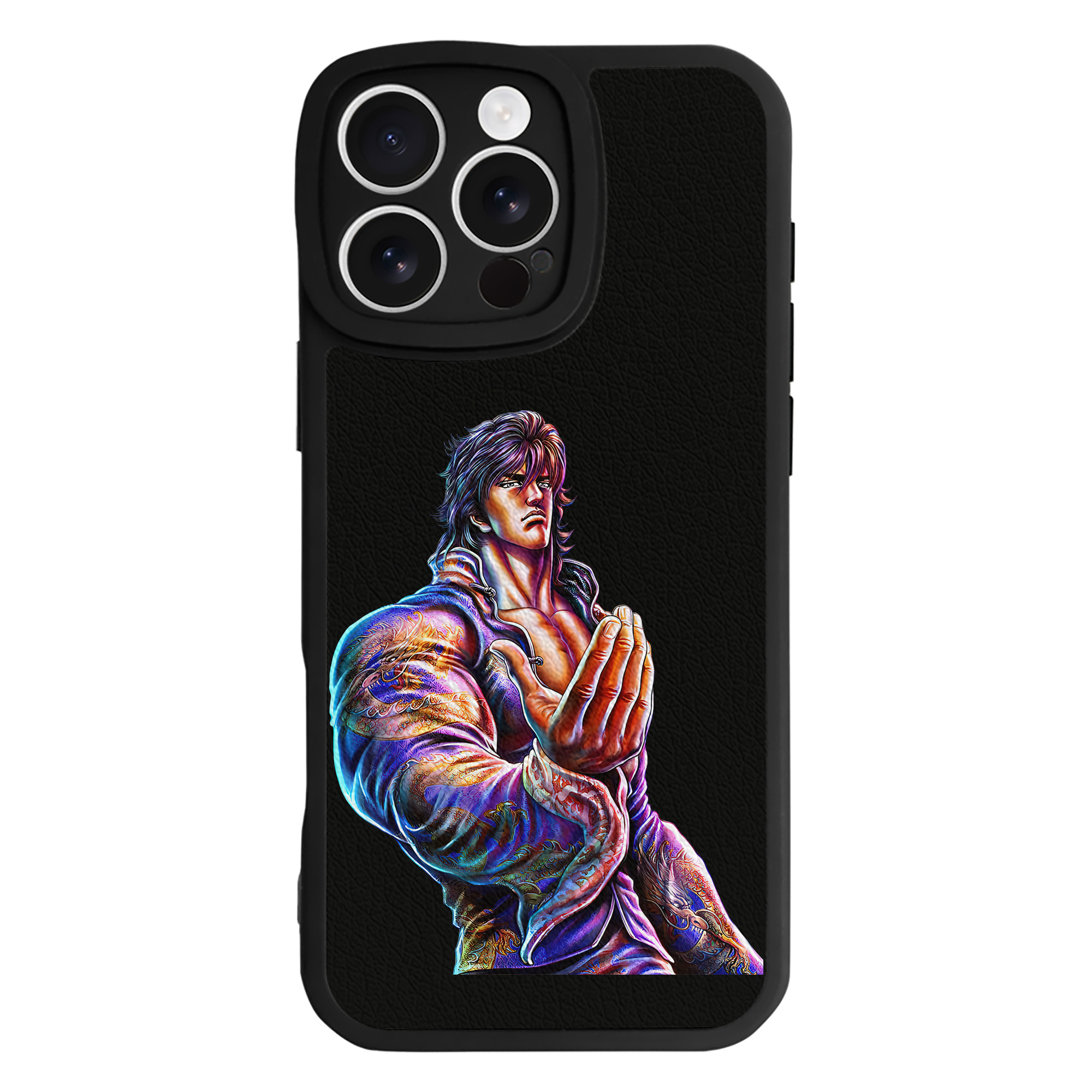 （画像用） 北斗の拳 Fist of the North Star 【iPhone 16シリーズ対応】シリコンスマホケース（レザー調） 材質：シリコン